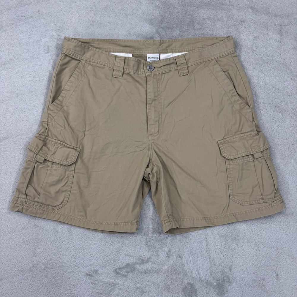 Columbia Sportswear Company Shorts Mens 40 Khaki Utility Hiking Fishing Outdoor